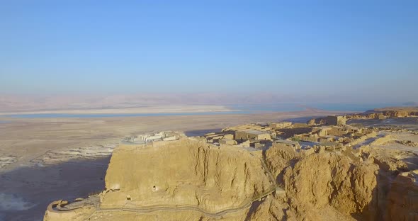 Dead Sea by The Masada Fortress 