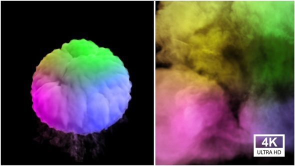 Multicolor Smoke Explosion 4K
