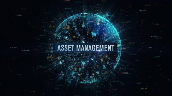 Asset Management Business Digital Globe Earth 4K