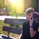 Young Teenager Talking on Mobile Phone in the City - VideoHive Item for Sale
