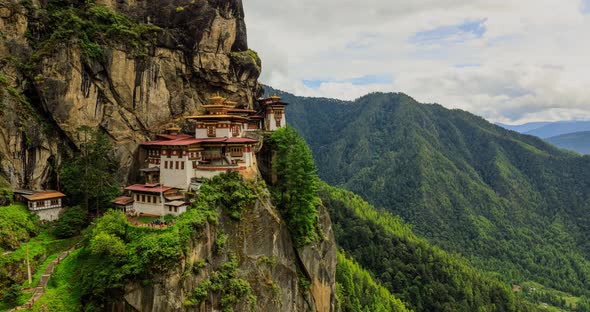 Time Lapse Of The Tiger's Nest In Bhutan