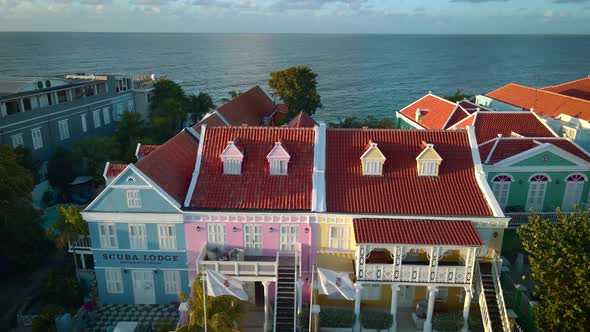 Curacao Colorful Bouldings Around Willemstad Punda and Otrobanda Pietermaai District Multicolored