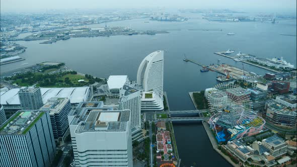 Beautiful building around Yokohama city in Japan