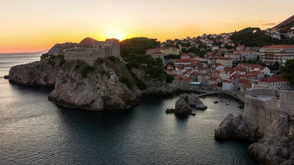 Time Lapse of Dubrovnik Old Town in Croatia