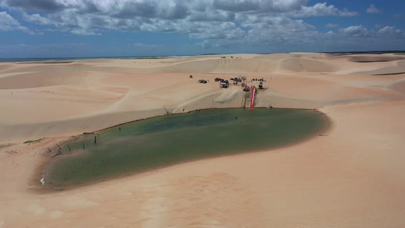 Jericoacoara Brazil. Tropical scenery for vacation travel. Northeast Brazil.