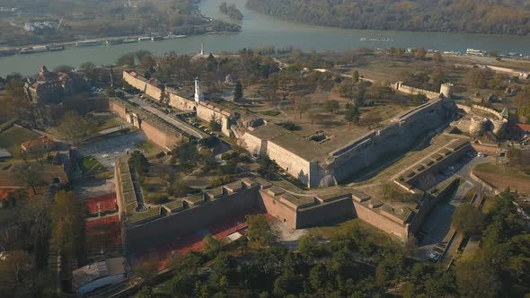 Aerial View of Kalemegdan Fortress