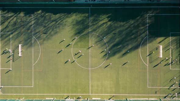 Top View of Football Field