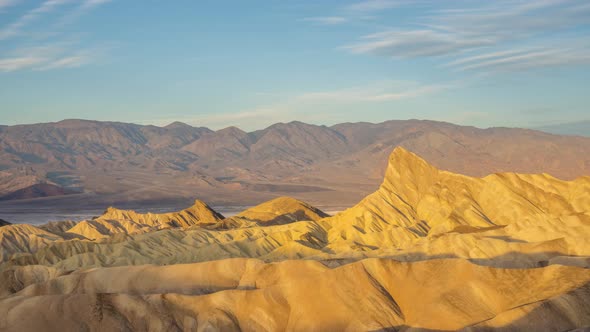 Zabriskie Point at Sunrise. Death Valley National Park. California, USA