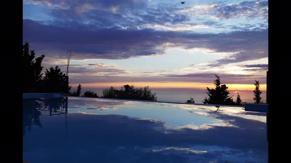 Timelapse Sunset from Infinity Pool