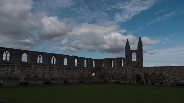 Timelapse of St Andrews Cathedral ruins