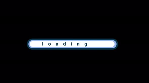 Loading Bar Alpha Channel 4K