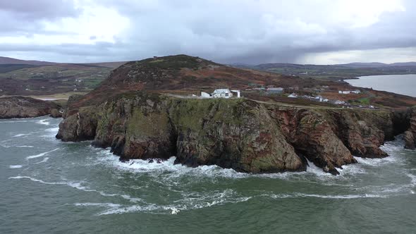 Aerial View of Fort Dunree, Inishowen Peninsula - County Donegal, Ireland