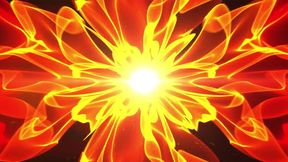 Abstract Fire Flower Energy