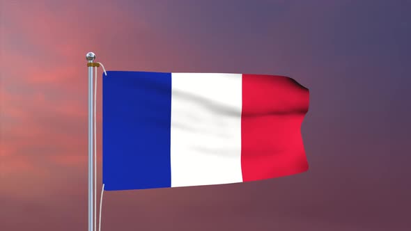France Flag 4k