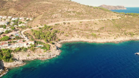 Drone Over Coastline Of Cap De Creus