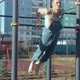 A man exercising on a sports ground - VideoHive Item for Sale