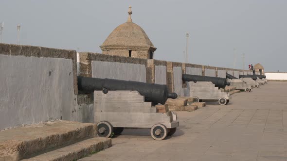 Cannons on the City Walls of Cadiz