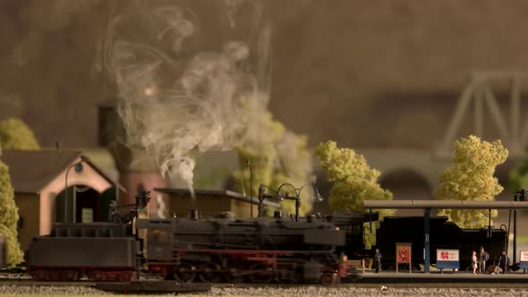 Model of Steam Locomotive Carries the Freight