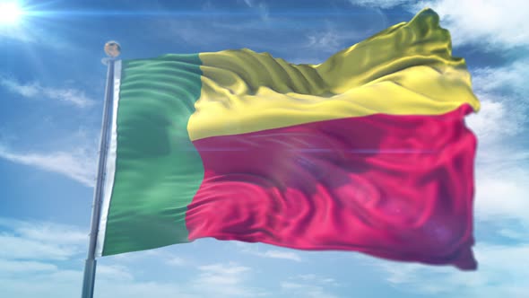 4K 3D Benin Flag