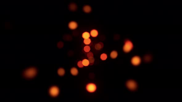 Red Light Bokeh Spread Out 4K 01