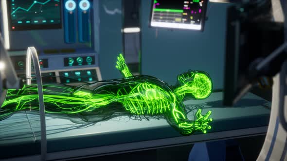 Science Anatomy Scan of Human Blood Vessels alt