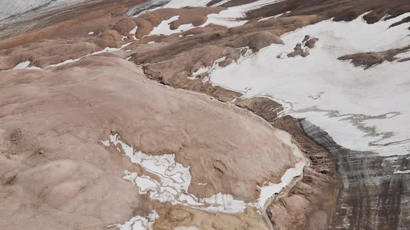 Aerial Landscape of Mountain Valley in Kazakhstan