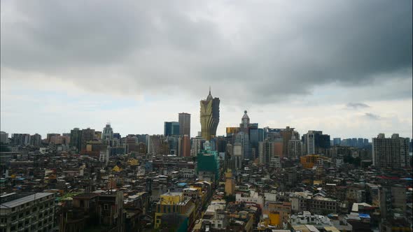 Beautiful architecture building in Macau city alt