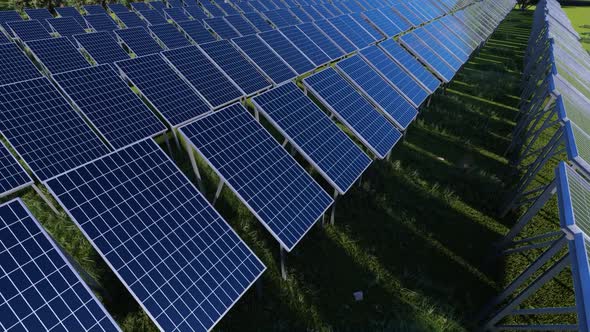 Photovoltaic Power Generation And Blue Sky And Clouds 03