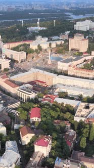 Kyiv Ukraine Aerial View of the City