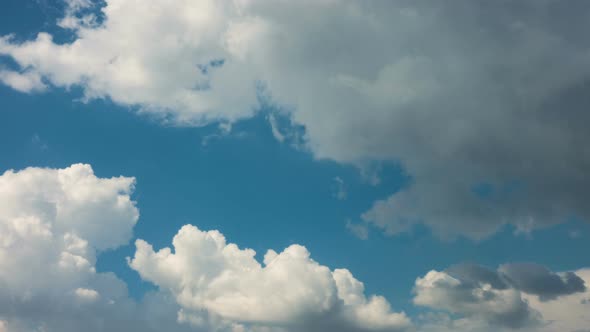 White Clouds On A Blue Sky Timelapse 17