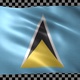 Saint Lucia waving flag looped - VideoHive Item for Sale