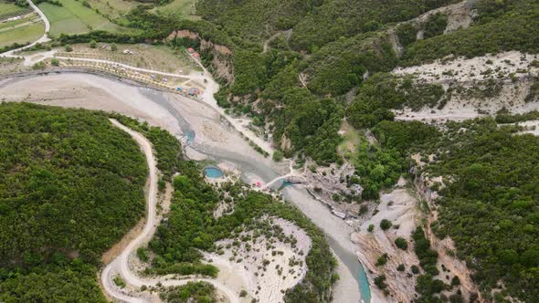 thermal water springs of Benja, Albania