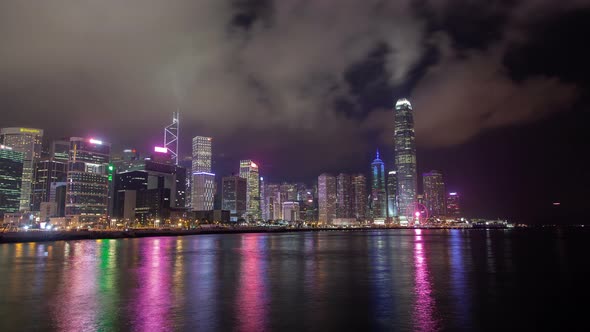 Flashing Hong Kong Buildings and Skyscrapers