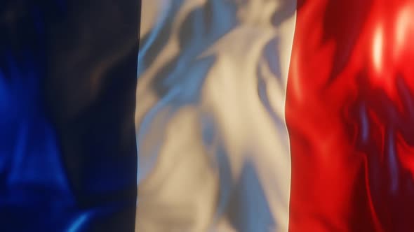 France Flag with Edge Bump