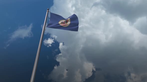 Minnesota State Flag Waving 2K