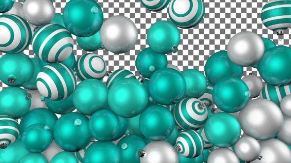 Christmas Balls Transition - Turquoise White alt