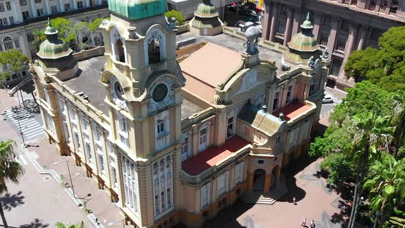 Museum of History, Customs Square, Memorial (Porto Alegre, Brazil) aerial view