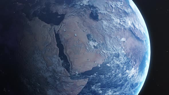 Middle East Day and Night on the Earth from Space