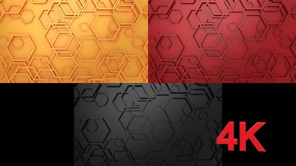 Animated Hexagons Background