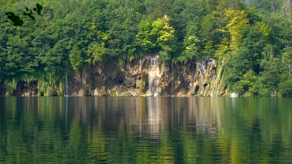 Waterfall in Plitvice Lakes, Croatia.