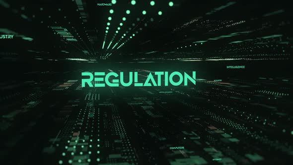Sci Fi Digital Data Word Regulation