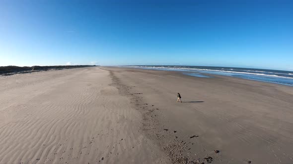 Drone following me at the ocean