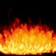 The flames burn and float like a real fire to be gradually extinguished Isolated by Alpha channel - VideoHive Item for Sale