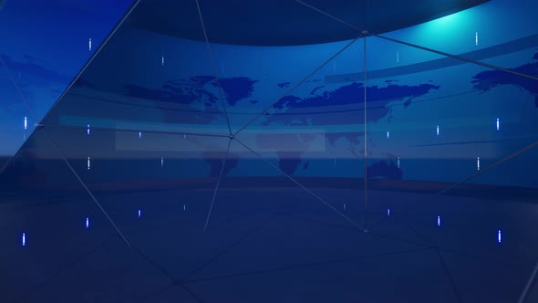 World Map Blue Background 4K