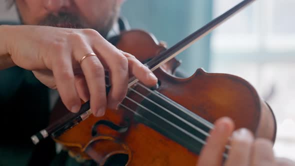Man Violinist Fingers