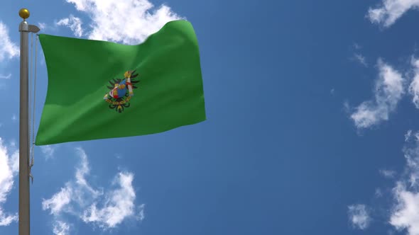 Toledo Province Flag (Spain) On Flagpole