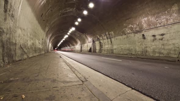 Los Angeles Traffic Tunnel Time Lapse