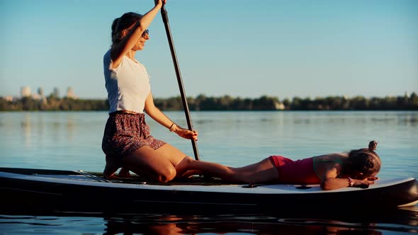 Stand Up Paddle Boarding Family Girl. Mothers Day. Travel Paddles Paddleboard Daughter. Sup Board.