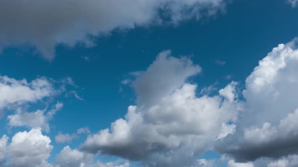 Clouds In Bright Blue Sky