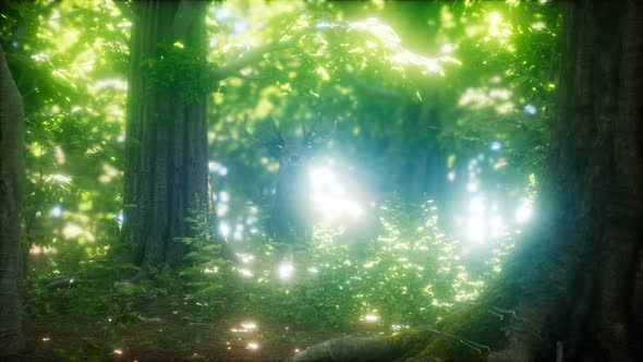 Great Red Deer in a Green Forest alt